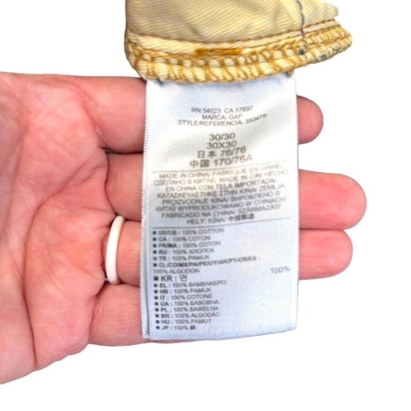 Gap Women's Mid Rise Straight Leg Bootcut Dark Wash 30x30 - Picture 9 of 10